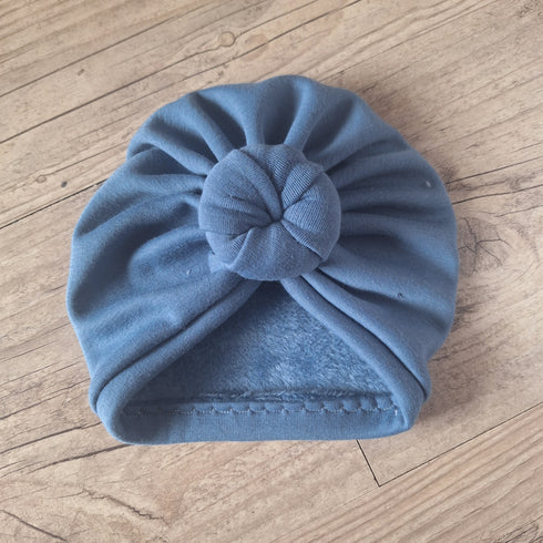 Turban nœud , buns ou simple en Polaire alpine- Oeko-Tex